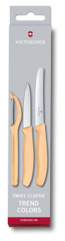 Набор ножей кухон. Victorinox Paring 2 Knife Set (6.7116.31L92) компл.:2предм. овощеч. оранжевый карт.коробка от магазина РЭССИ