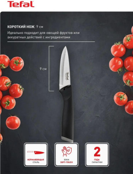Набор ножей кухон. Tefal K2219355 (2100122007) компл.:2предм. черный от магазина РЭССИ