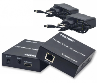 Набор адаптеров аудио-видео Premier 5-877-2 HDMI (f)/RJ45 черный от магазина РЭССИ