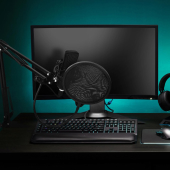 Микрофон проводной SunWind SW-SM400G 1.5м черный от магазина РЭССИ