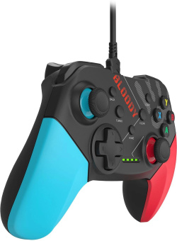 Геймпад A4Tech Bloody GP30 Sports черный/синий USB виброотдача обратная связь (GP30 SPORTS BLUE) от магазина РЭССИ
