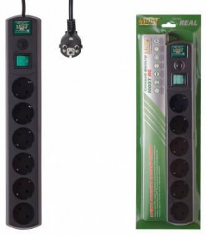 Сетевой фильтр Most RG 5м (6 розеток) черный (коробка) от магазина РЭССИ