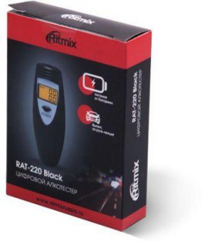 Алкотестер Ritmix RAT-220 полупроводниковый черный от магазина РЭССИ
