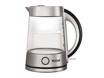 Чайник электрический Tefal KI760D30 1.7л. 2400Вт серебристый (корпус: стекло) от магазина РЭССИ
