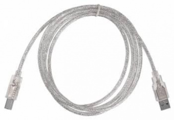 Кабель Buro USB2.0-AM/BM-Trans USB A(m) USB B(m) 1.8м прозрачный от магазина РЭССИ