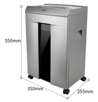 Шредер Deli 9958 серебристый с автоподачей (секр.P-4) фрагменты 10лист. 20лтр. скрепки скобы от магазина РЭССИ