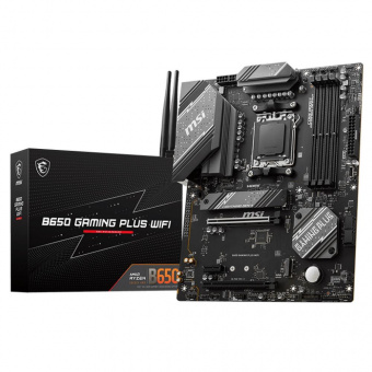 Материнская плата MSI B650 GAMING PLUS WIFI SocketAM5 AMD B650 4xDDR5 ATX AC`97 8ch(7.1) 2.5Gg RAID+HDMI+DP от магазина РЭССИ