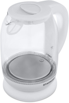 Чайник электрический Starwind SKG4215 1.7л. 2200Вт белый корпус: стекло/пластик от магазина РЭССИ