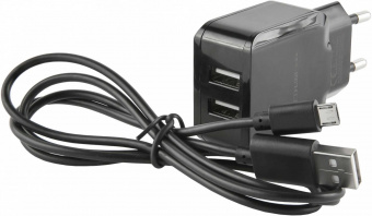 Сетевое зар./устр. Redline NC-2.4A 2.4A 2xUSB универсальное черный (УТ000013634) от магазина РЭССИ