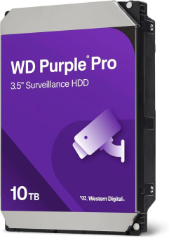 Жесткий диск WD SATA-III 10TB WD102PURP Surveillance Purple Pro (7200rpm) 256Mb 3.5" от магазина РЭССИ