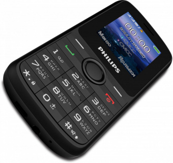 Мобильный телефон Philips E2101 Xenium черный моноблок 2Sim 1.77" 128x160 Thread-X GSM900/1800 MP3 FM microSD max32Gb от магазина РЭССИ