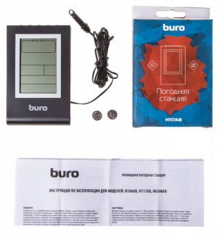 Погодная станция Buro H117AB серебристый/черный от магазина РЭССИ