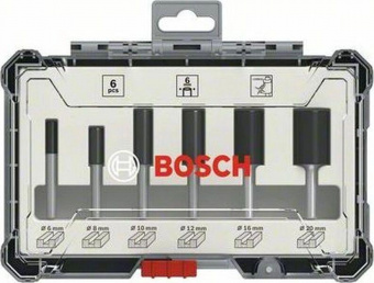 Набор фрез по дер. Bosch 2607017465 d(посад.)=6мм (фрезеры) (упак.:6шт) от магазина РЭССИ
