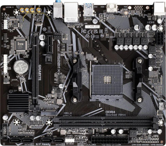 Материнская плата Gigabyte A520M K Soc-AM4 AMD A520 2xDDR4 mATX AC`97 8ch(7.1) GbLAN RAID+HDMI от магазина РЭССИ