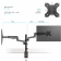 Кронштейн для мониторов Onkron G140 черный 13"-32" макс.16кг настольный поворот и наклон верт.перемещ. от магазина РЭССИ