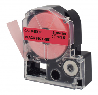 Картридж ленточный Cactus CS-LK5RBP черный для Epson LW400/LW700/LW600P/LW1000P/K400/Z700/Z900 от магазина РЭССИ