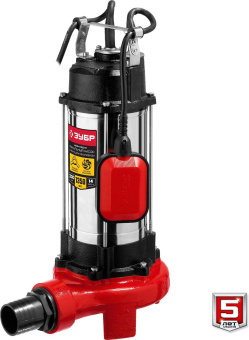 Насос фекальный Зубр НПФ-1350-Р 1350Вт 19800л/час от магазина РЭССИ