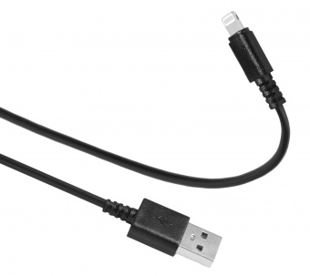 Кабель SunWind USB (m)-Lightning (m) 1.2м черный блистер от магазина РЭССИ