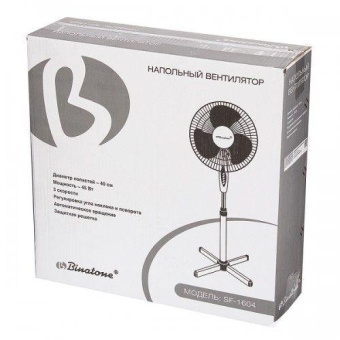 Вентилятор напольный Binatone SF-1604 45Вт скоростей:3 белый/серый от магазина РЭССИ
