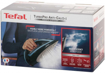 Утюг Tefal FV5695E1 3000Вт черный/голубой от магазина РЭССИ