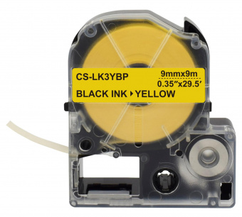 Картридж ленточный Cactus CS-LK3YBP черный для Epson LW300/LW400/LW700/LW600P/LW1000P от магазина РЭССИ