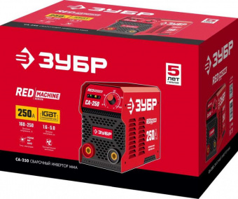 Сварочный аппарат Зубр СА-250 инвертор ММА 9.3кВт от магазина РЭССИ