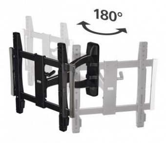 Кронштейн для телевизора Hama Fullmotion TV Premium черный 32"-65" макс.50кг настенный от магазина РЭССИ