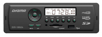 Автомагнитола Digma DCR-100G24 1DIN 4x45Вт от магазина РЭССИ