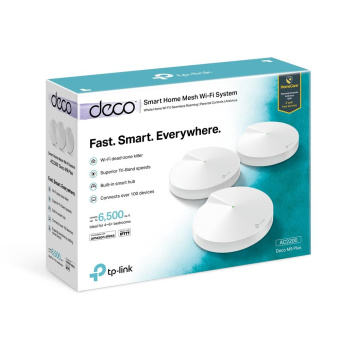 Бесшовный Mesh роутер TP-Link Deco M9 Plus (DECO M9 PLUS(3-PACK)) AC2200 10/100/1000BASE-TX (упак.:3шт) от магазина РЭССИ