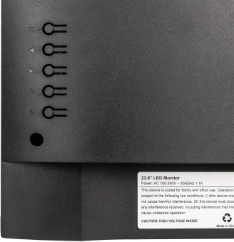 Монитор Hiper 23.8" EasyView SB2402 черный IPS LED 4ms 16:9 HDMI матовая 250cd 178гр/178гр 1920x1080 100Hz VGA DP FHD 3.1кг от магазина РЭССИ