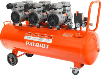 Компрессор поршневой Patriot WO 100-440 безмасляный 440л/мин 100л 2500Вт оранжевый/черный от магазина РЭССИ