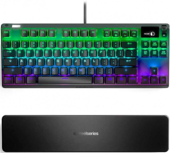 Клавиатура Steelseries Apex Pro TKL механическая черный USB for gamer LED (подставка для запястий) (64734) от магазина РЭССИ