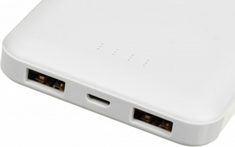 Мобильный аккумулятор Buro BPW10E 10000mAh 2A 2xUSB беспроводная зарядка белый (BPW10E10PWT) от магазина РЭССИ