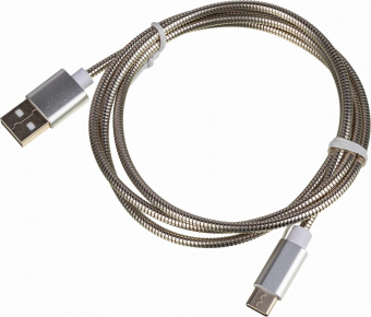 Кабель USB (m)-USB Type-C (m) 1м серебристый от магазина РЭССИ