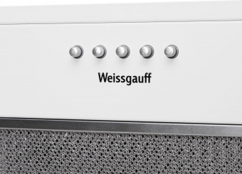 Вытяжка встраиваемая Weissgauff Alpha 45 PB WH белый управление: кнопочное (1 мотор) от магазина РЭССИ