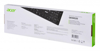 Клавиатура Acer OKW020 черный USB slim от магазина РЭССИ