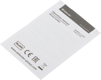 Клавиатура + мышь Defender York C-777 клав:черный мышь:черный USB Multimedia (45779) от магазина РЭССИ