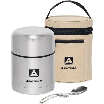 Термос для еды Арктика 05 л. с супер-широким горлом в чехле стальной 301-500А от магазина РЭССИ