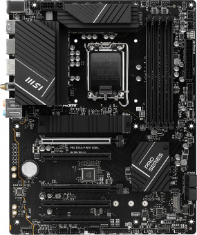 Материнская плата MSI PRO B760-P WIFI DDR4 Soc-1700 Intel B760 4xDDR4 ATX AC`97 8ch(7.1) 2.5Gg+HDMI+DP от магазина РЭССИ