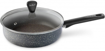 Сотейник Tefal Natural Cook 04211224 d=24см (с крышкой) серый (9100046099) от магазина РЭССИ