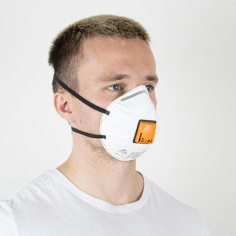 Респиратор с клапаном Jeta Safety  FFP2 NR D чашеобразный 10 шт JM-8622 от магазина РЭССИ