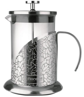 Френч-пресс Rondell Vintage 0.6л серебристый (RDS-364) от магазина РЭССИ