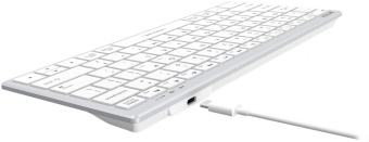 Клавиатура A4Tech Fstyler FX51 белый USB slim Multimedia (FX51 WHITE) от магазина РЭССИ