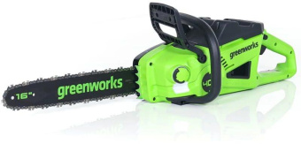 Цепная пила Greenworks 2008807UB аккум. 2000Вт 2.71л.с. дл.шины:16" (40cm) 1аккум. 4Ач ЗУ от магазина РЭССИ