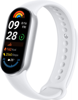 Фитнес-трекер Xiaomi Smart Band 9 AMOLED корп.:серебристый рем.:серебристый (BHR8340GL ) от магазина РЭССИ
