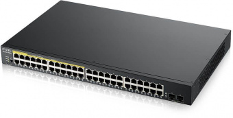 Коммутатор Zyxel GS1900-48HP v2 GS190048HPV2-EU0101F 48G 2SFP 24PoE+ 170W управляемый от магазина РЭССИ