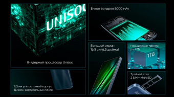 Смартфон Realme RMX3506 narzo 50i Prime 32Gb 3Gb FM синий моноблок 3G 4G 2Sim 6.5" 720x1600 Android 11 8Mpix 802.11 b/g/n GPS GSM900/1800 GSM1900 TouchSc FM microSDXC max1024Gb от магазина РЭССИ