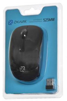 Мышь Оклик 525MW черный оптическая (1000dpi) беспроводная USB для ноутбука (3but) от магазина РЭССИ