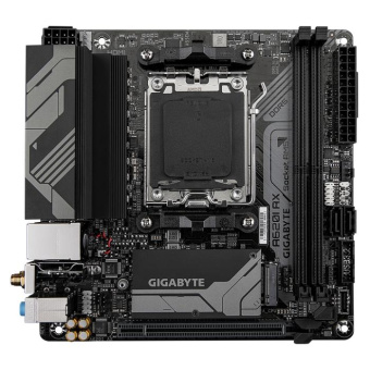 Материнская плата Gigabyte A620I AX SocketAM5 AMD A620 2xDDR5 mini-ITX AC`97 8ch(7.1) 2.5Gg RAID+HDMI+DP от магазина РЭССИ