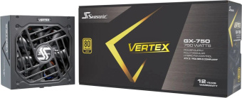 Блок питания Seasonic ATX 750W VERTEX GX-750 80+ gold (20+4pin) APFC 135mm fan 14xSATA Cab Manag RTL от магазина РЭССИ